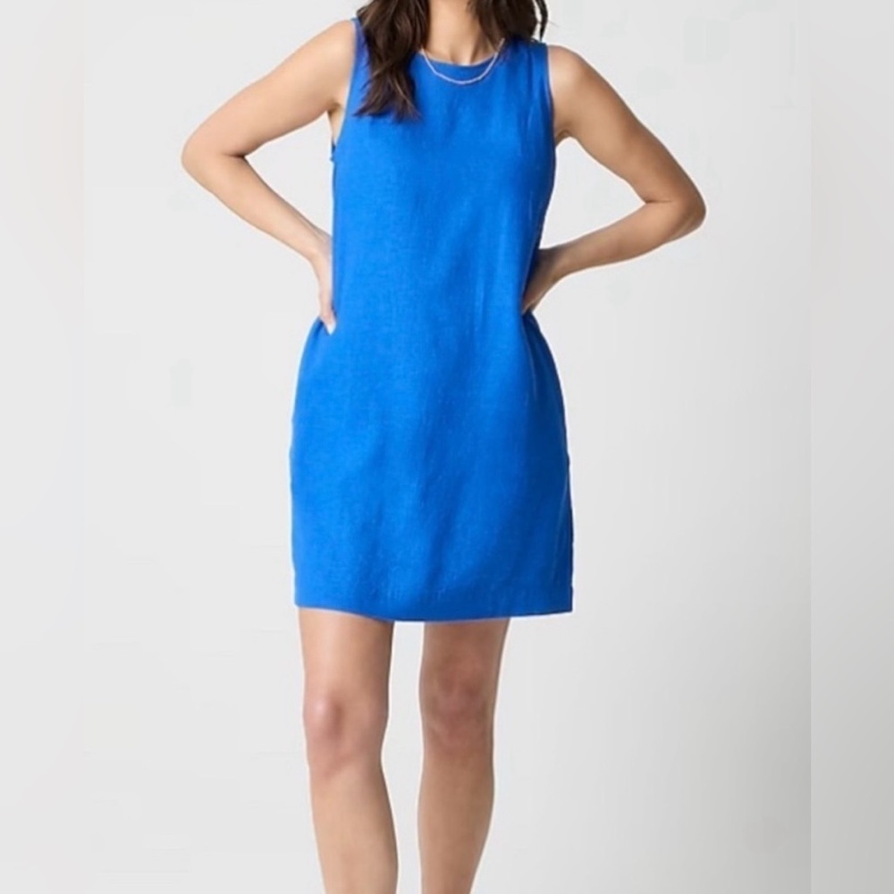 J. Crew Vibrant Blue Mini Dress